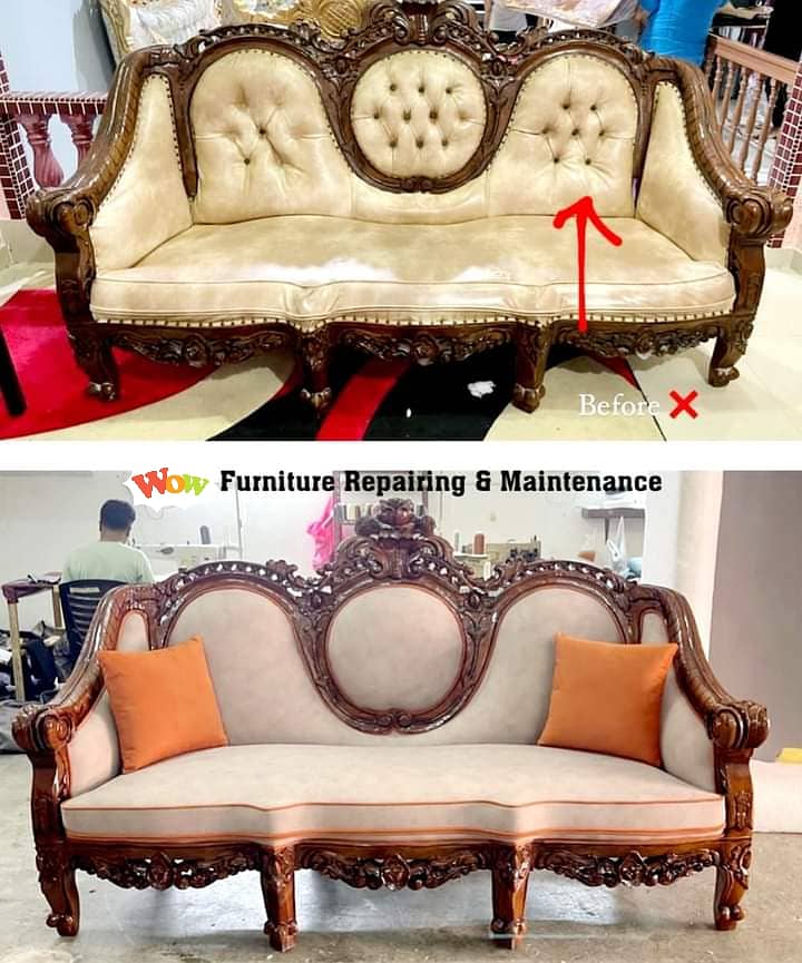 Sofa Maker - Sofa repairing -  Furniture polish - L shape sofa set 10