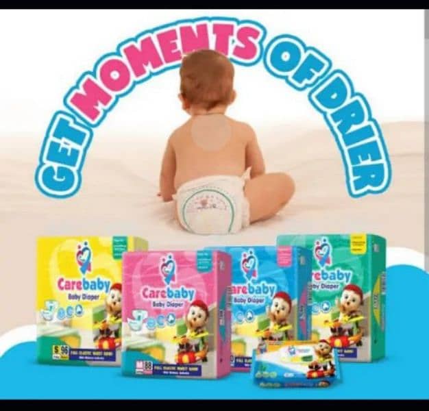 CAREBABY DIAPERS/PAMPERS 0