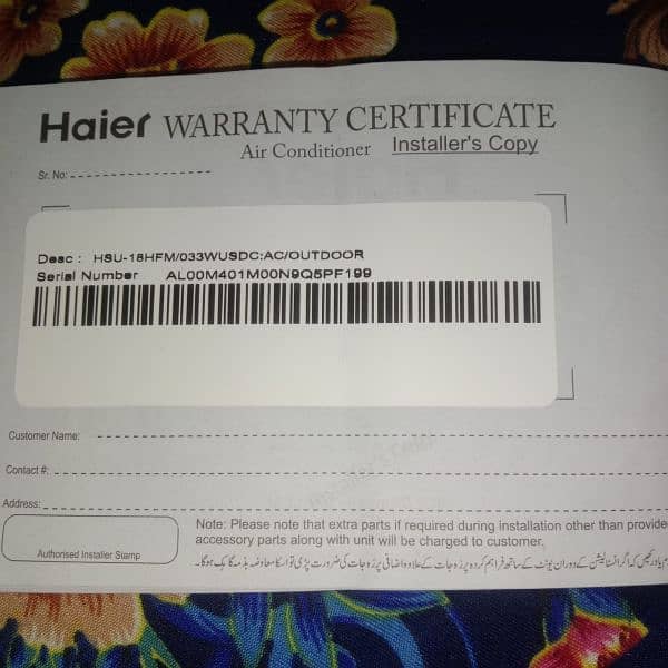 haier DC inverter 1.5 in good condition 10/10 only 2 months use. 5