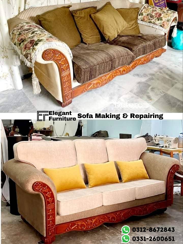 Sofa Maker - Sofa repairing - Furniture polish - L shape sofa set 1