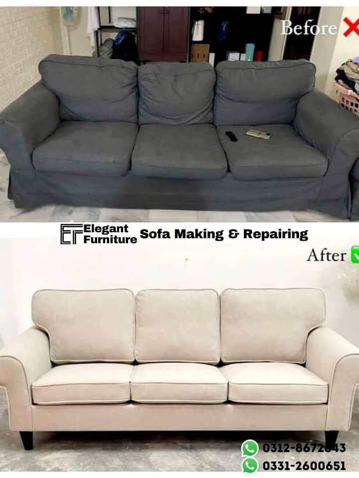 Sofa Maker - Sofa repairing - Furniture polish - L shape sofa set 4