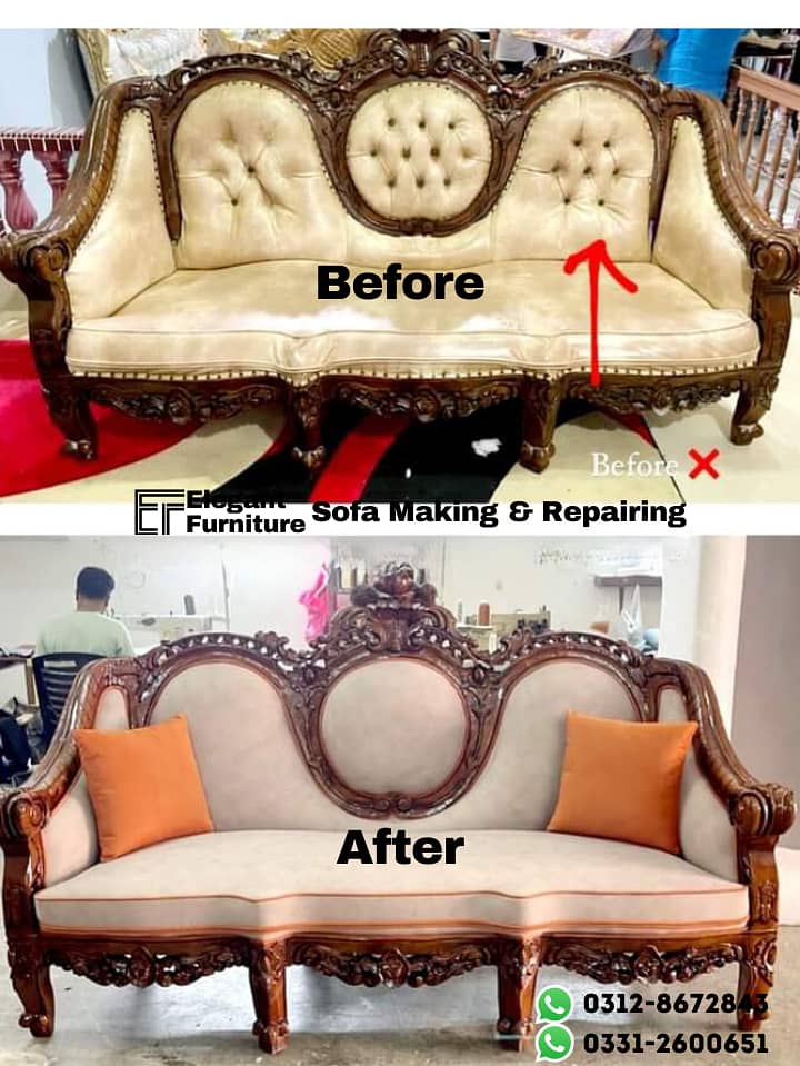 Sofa Maker - Sofa repairing - Furniture polish - L shape sofa set 5