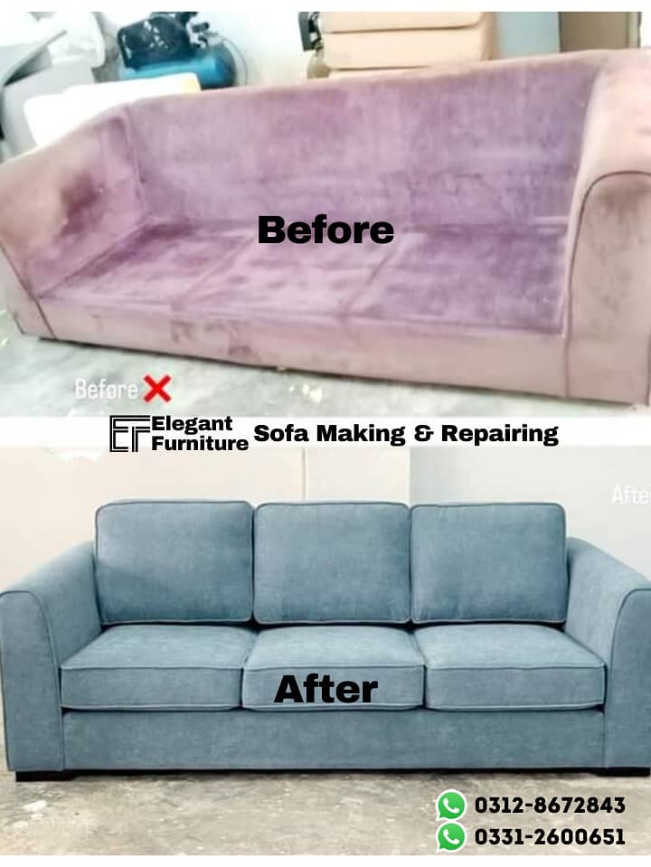 Sofa Maker - Sofa repairing - Furniture polish - L shape sofa set 6