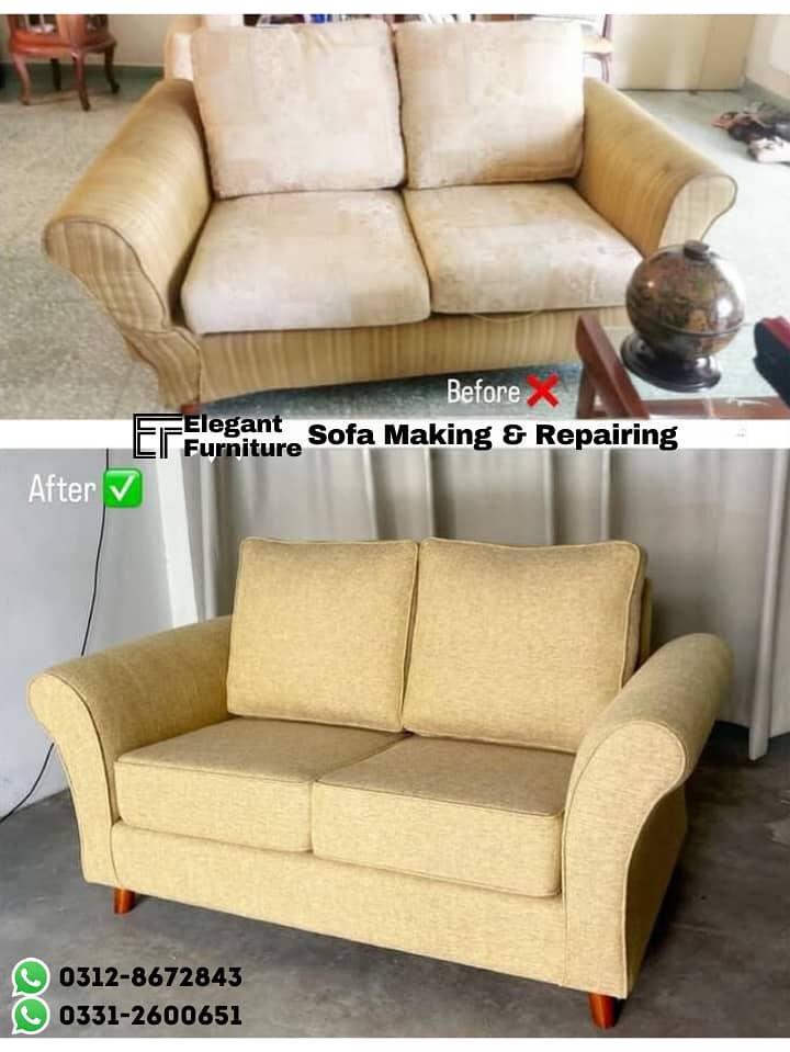 Sofa Maker - Sofa repairing - Furniture polish - L shape sofa set 7