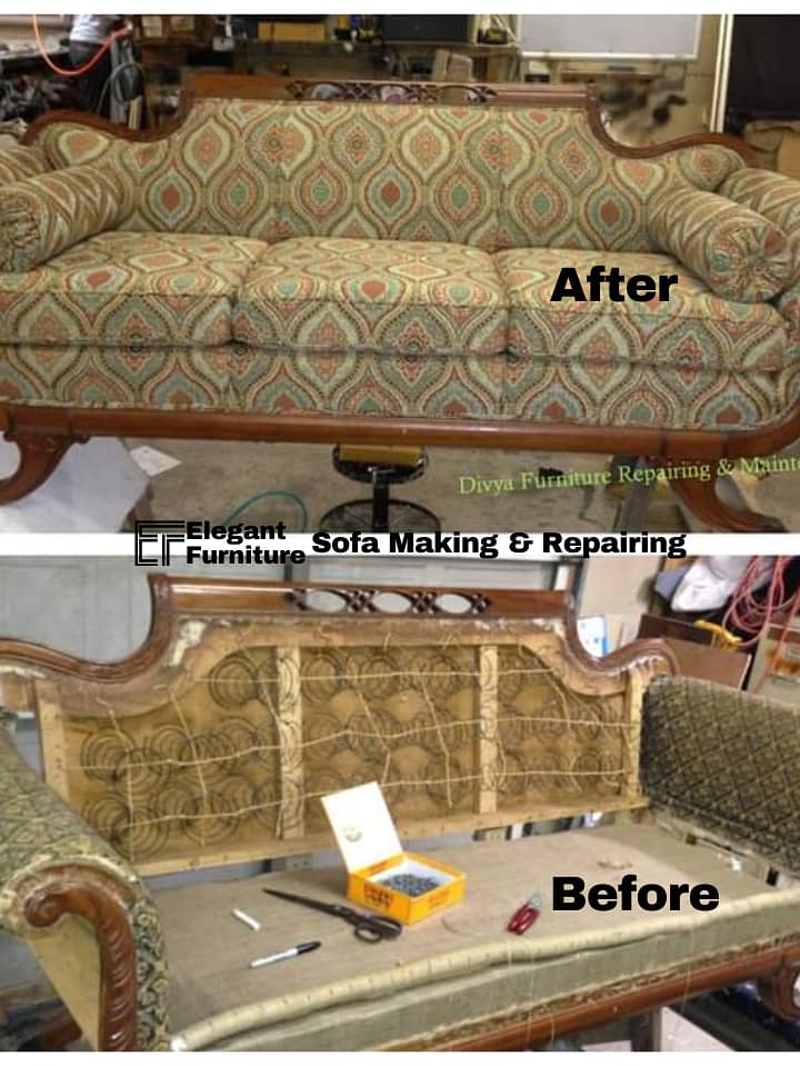 Sofa Maker - Sofa repairing - Furniture polish - L shape sofa set 10