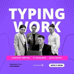 Online job/typing job/writing job/remote job/homebased job/remote job