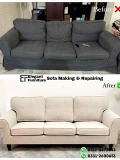 Sofa making - Sofa repair - Fabric change - Repairing seat repair