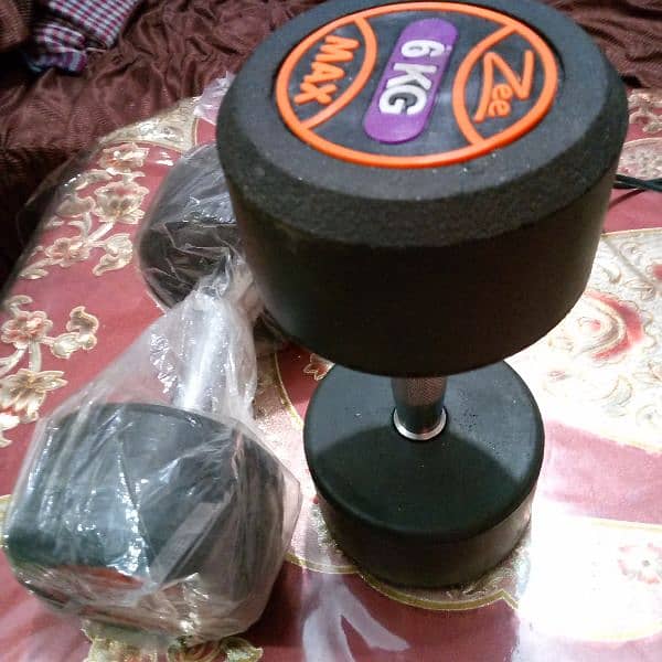 6 KG Dumbbells Pair - Easy Grip & Coated for Comfort 2