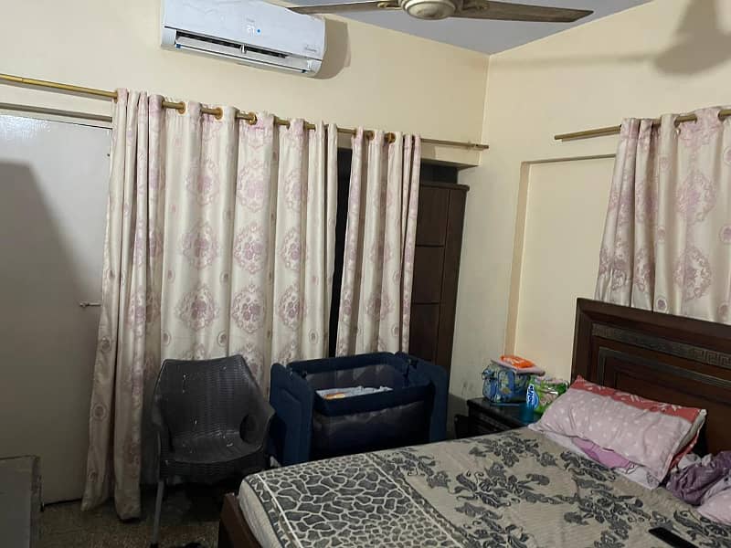 1ST FLOOR TWO SIDE CORNER 2 BED DD AYAZ APARTMENT GULSHAN E IQBAL BLOCK 2 5