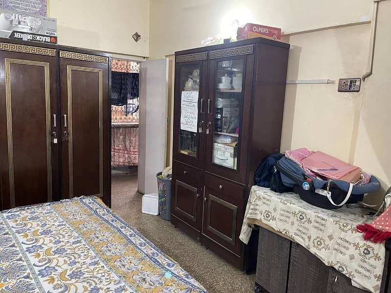 1ST FLOOR TWO SIDE CORNER 2 BED DD AYAZ APARTMENT GULSHAN E IQBAL BLOCK 2 10