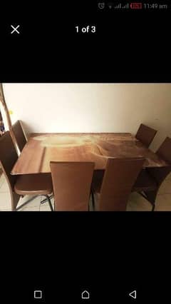 6 seaters dining table