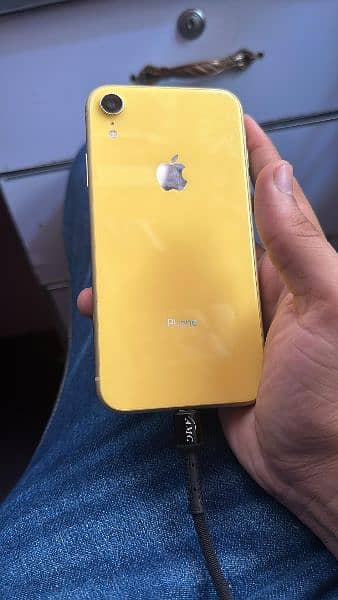 iphone XR in yellow edition good condition 64gb 1