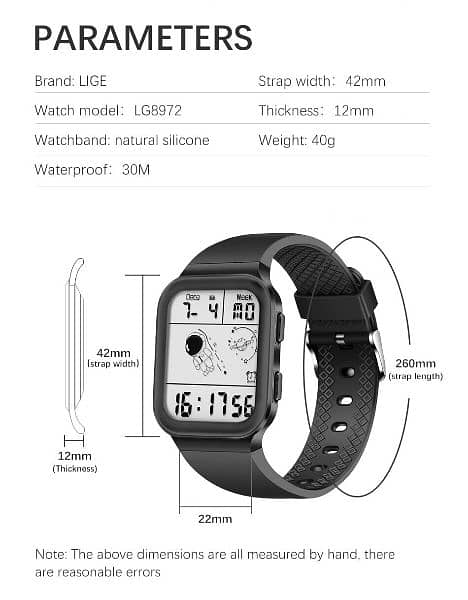 Chronograph Waterproof wrist watches 5