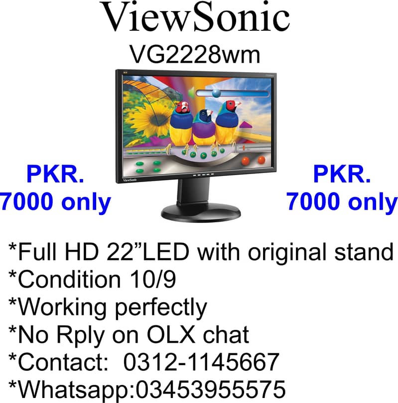 ViewSonic 22" full HD LED 1