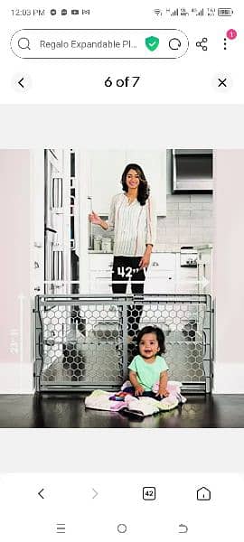 Adjustable Baby Safety Gate 2