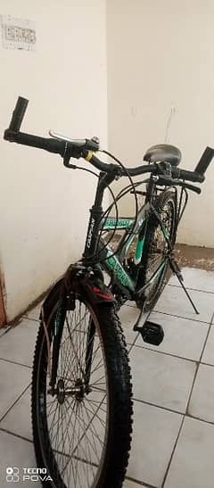 Caspian 18 Speed Bicycle Green,White and Black colour. 0