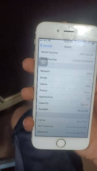 iphone 6 pta proved 128 gb 7