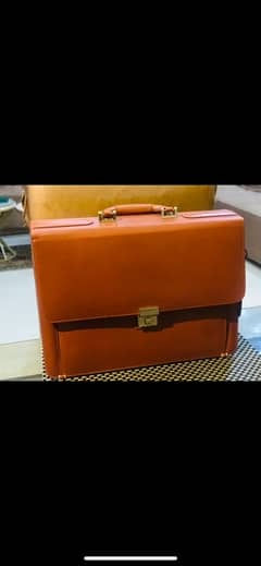 new leather never used laptop and documents  bag for sale urgently