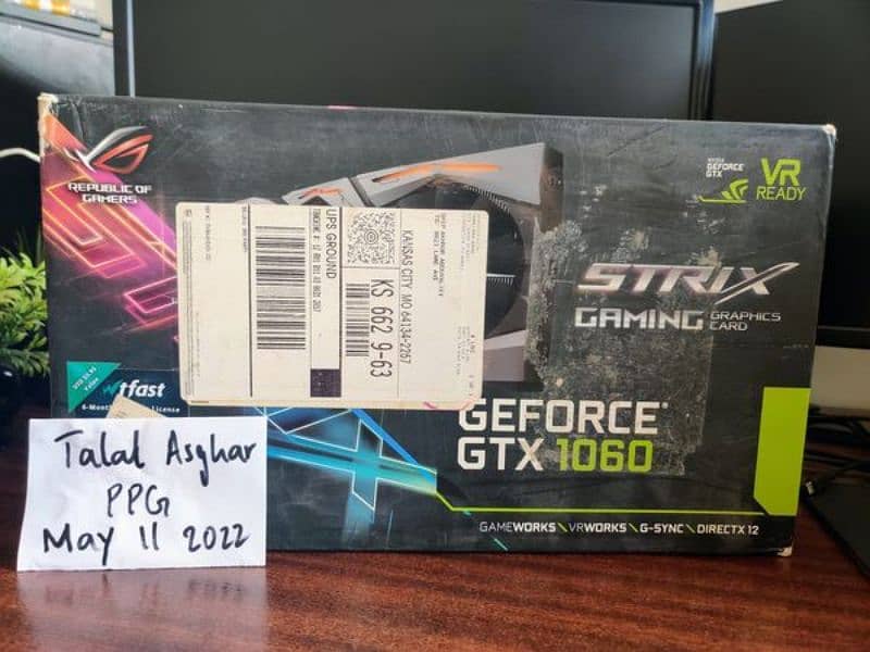 Asus Rog strixs gtx 1060 2