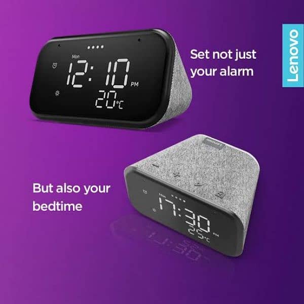 Lenovo Smart Clock Essential 4' Smart Display with Google Assistant 3