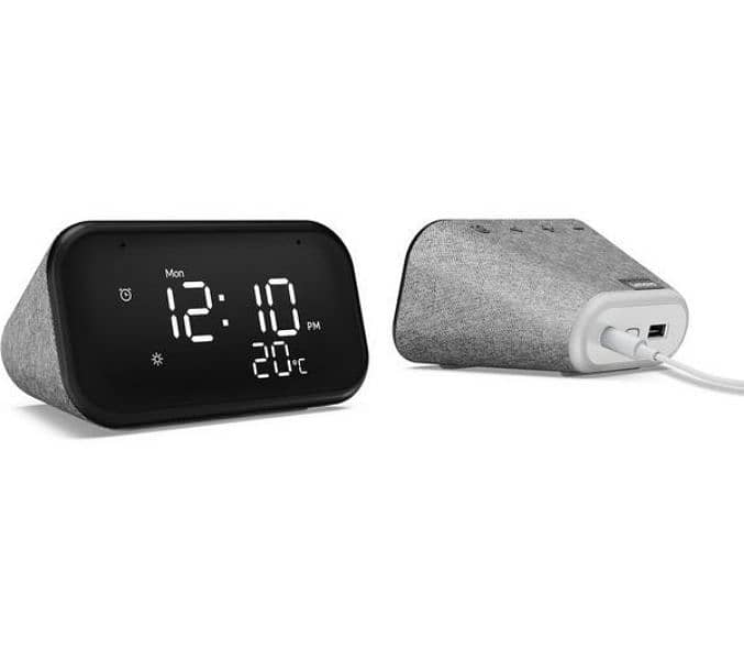 Lenovo Smart Clock Essential 4' Smart Display with Google Assistant 10