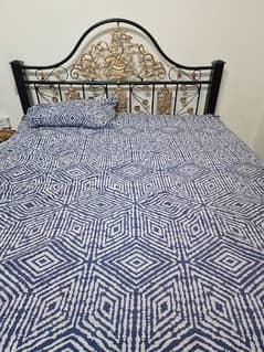 Wrought Iron Double Bed with brand new mattress