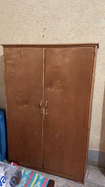 Double door Wardrobe Almari Almirah 0