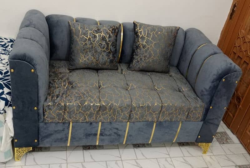 New Texture Design 6 Seater Stylish Sofa Set 3