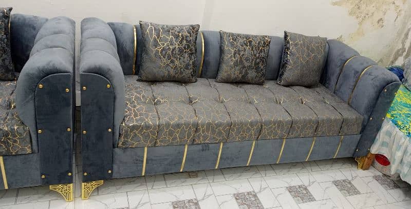 New Texture Design 6 Seater Stylish Sofa Set 4