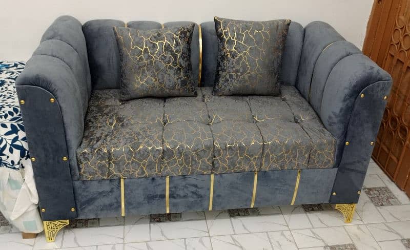 New Texture Design 6 Seater Stylish Sofa Set 5