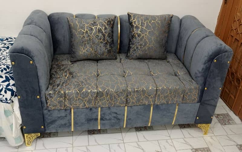 New Texture Design 6 Seater Stylish Sofa Set 10