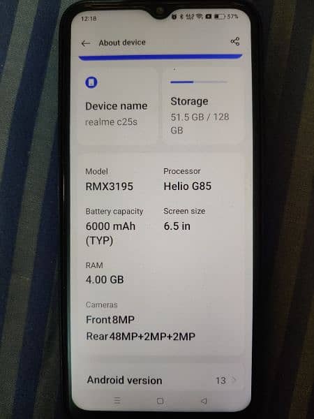 Realme C25s , 4Gb/128 Gb ,pta official 7