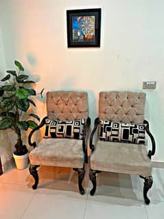 Chairs Set For sale | wooden Chairs | 2 seater chairs |Bed Room Chairs