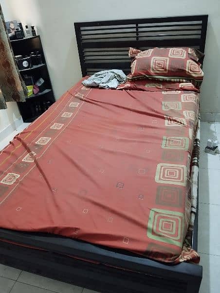 Single Iron bed for sale with mattress 2