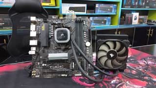 Gigabyte b550m Ds3h with Ryzen 7 3700x Processor and corsair 120mm Aio 0