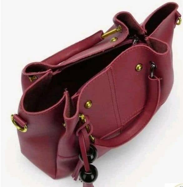 3pc Women's  Pu Leather Solid Shoulder Bah 3