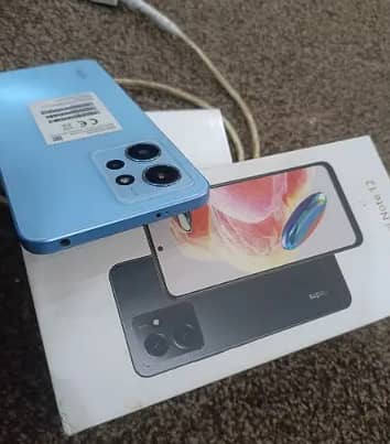 REDME  NOTE  12  WITH BOX AND CHARGER  8/128  ZERO  PHONE 1