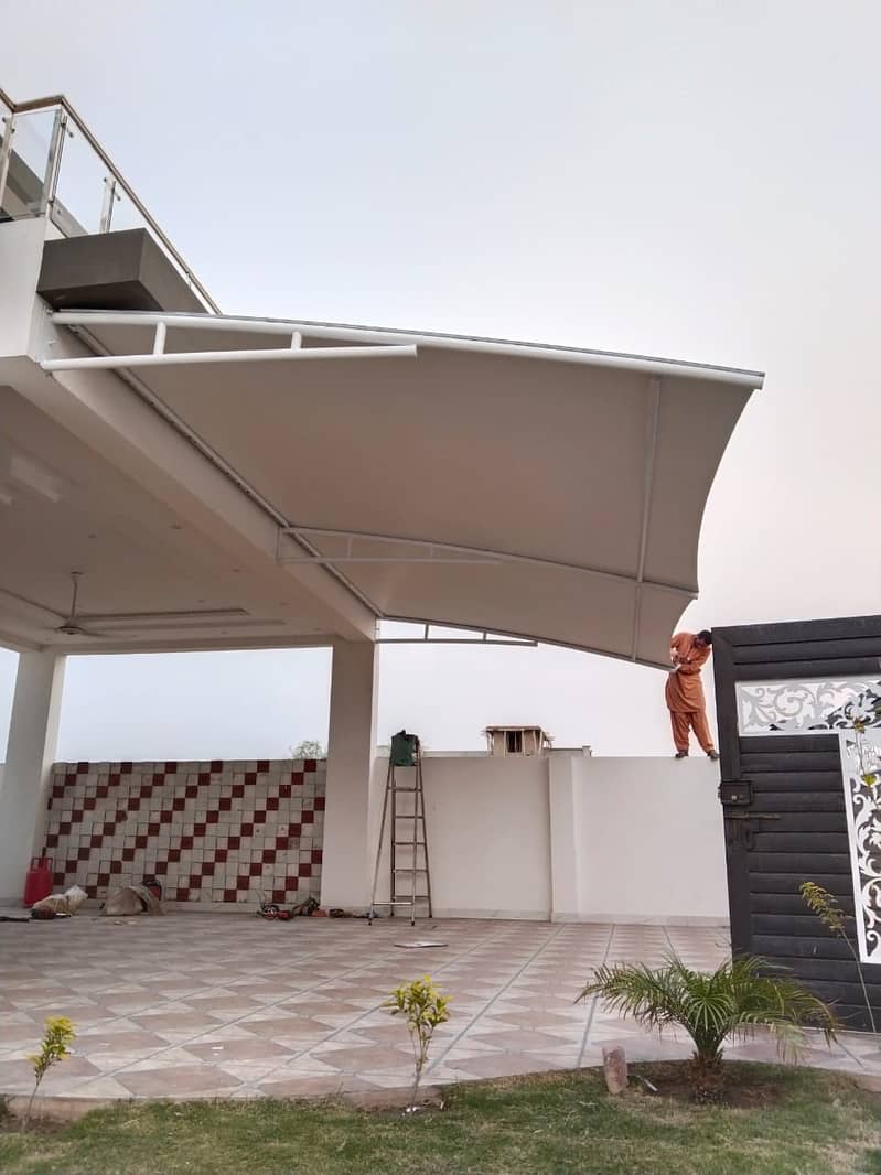 Car Parking Shades in pakistan | Best Car Porch Structure | Tensile 8