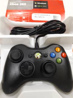 Xbox 360 controller wired in black color with one month warranty 0