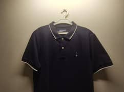 Giordano - Men's casual navy cotton polo shirt