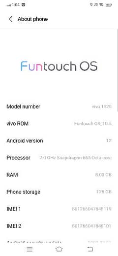 Vivo s1 pro 8 gp 128 gp with box 10 by 8 finger ok