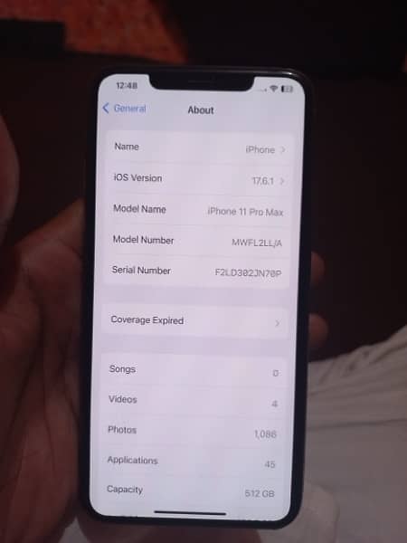 iphone 11 pro max 512gb jv 10/10 5