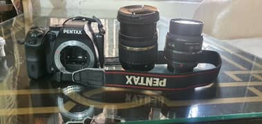 Pentax KS2 with 2 lenses