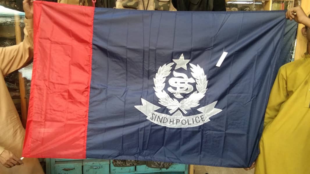 Pakistani Flag & Pole , sindh Government Flag , Army indoor Flag 12