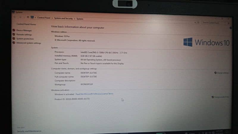 core i 5 7 gen, 8GB ram ddr4, 128ssd 10/10 condition 4