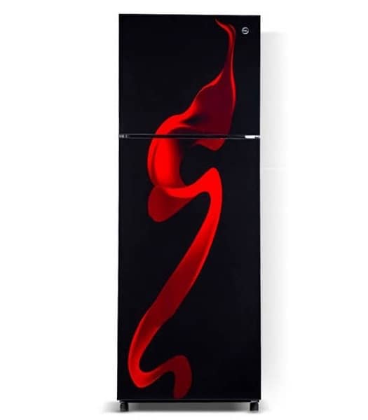 Glass Door Red blaze Pel Refrigerator 0