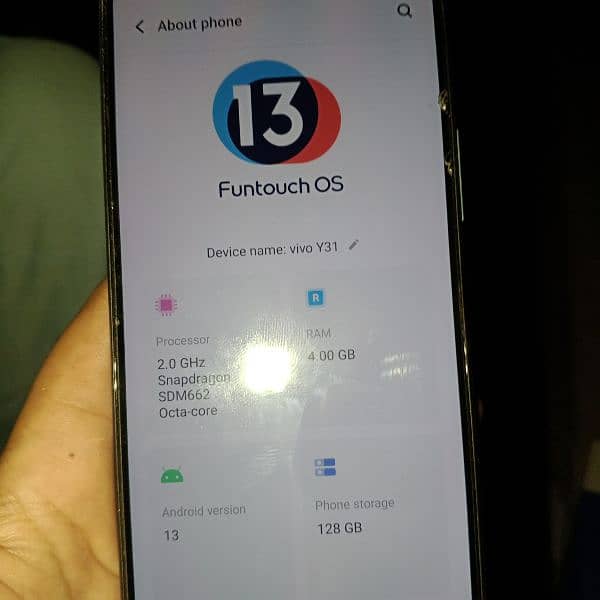 vivo y31 for sale 4 128 6