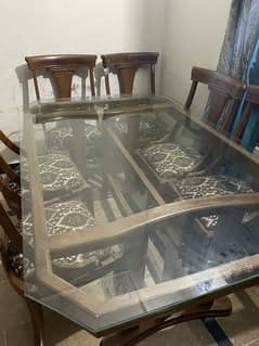 Dining table with 6 chairs