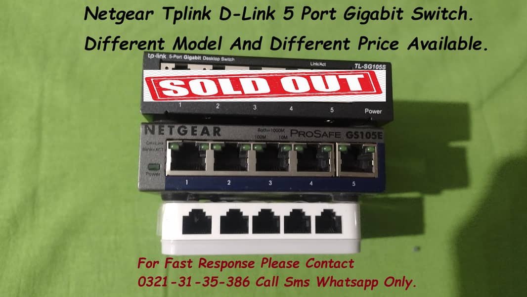 netgear dlink 5 port gigabit switch 1