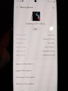 Samsung Galaxy s22ultra 5g 12gb 256gb